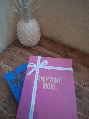 Write a Book About Your Story, Mom. Hardcover Journal - Pink